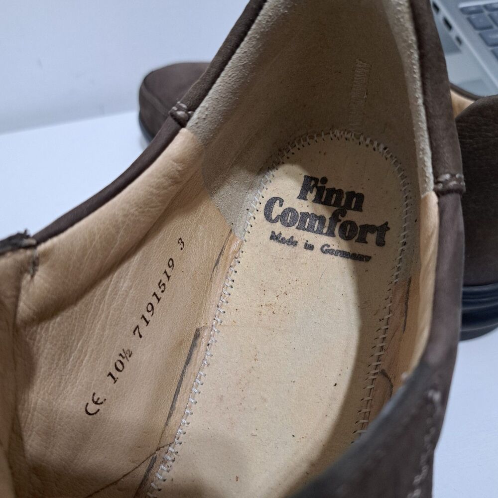 Finn Comfort Made In Germany Lace Up  Womens Comfort Shoes Size 10.5 Brown - Picture 13 of 17
